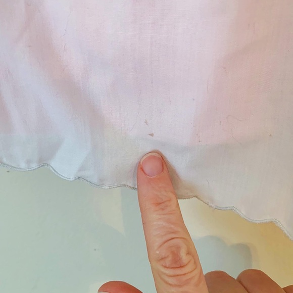 Vintage 70s 2Pc Pink White Apron Prairie Dress Size 3T - Picture 4 of 10